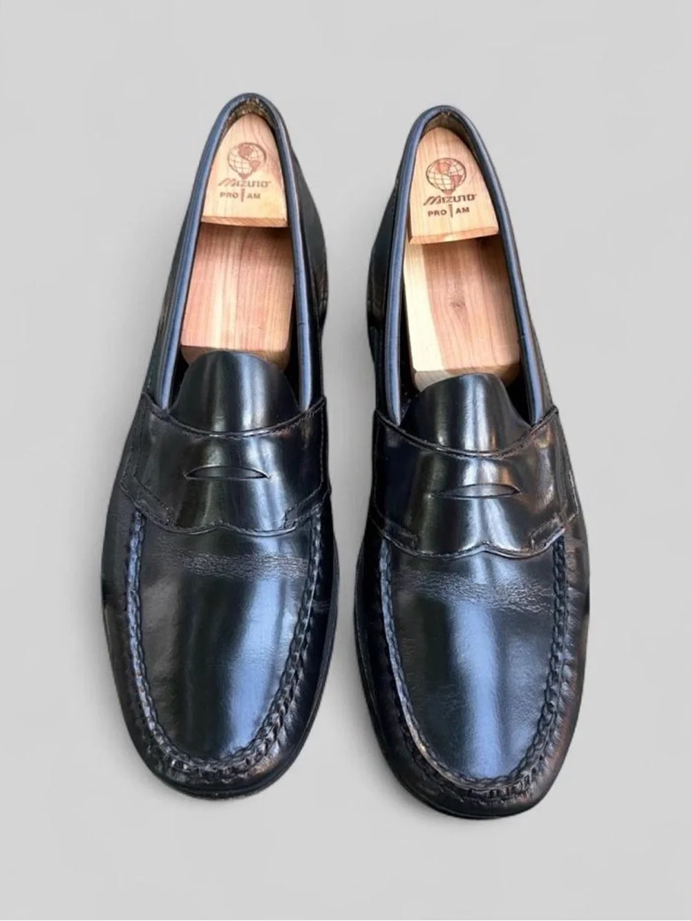 G.H. Bass & Co. Weejuns Logan Leather Penny Loafers Classic Black Men's - 9.5B